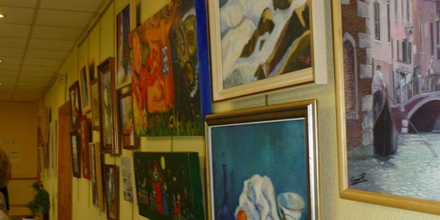 Exposición de trabajos de los mayores