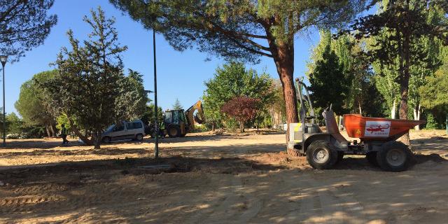 Obras en el parque "Cerro del Aire" para tener más zonas verdes y espacios de ocio