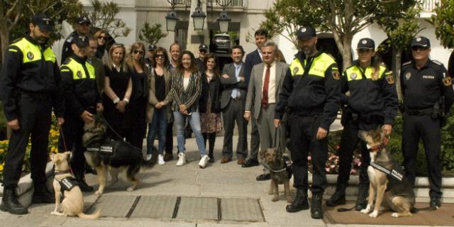 Dyngo, Odi, Tuka y Sua formarán la nueva unidad canina de la Policía Local de Majadahonda Dyngo, Odi, Tuka y Sua formarán la nueva unidad canina de la Policía Local de Majadahonda