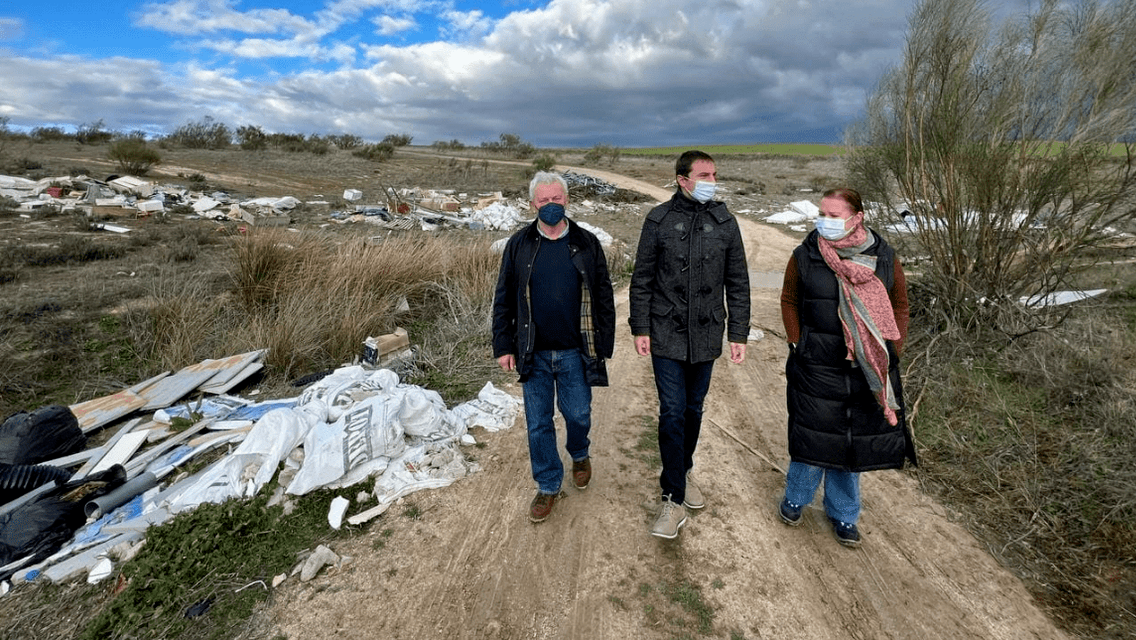 Lobato y Fort denuncian en Majadahonda los vertidos en el Parque Regional del curso medio del río Guadarrama