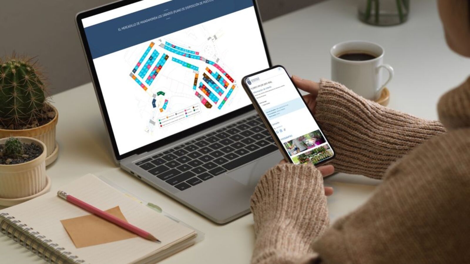 Majadahonda presenta un mapa interactivo del Mercadillo para mejorar la experiencia de los clientes