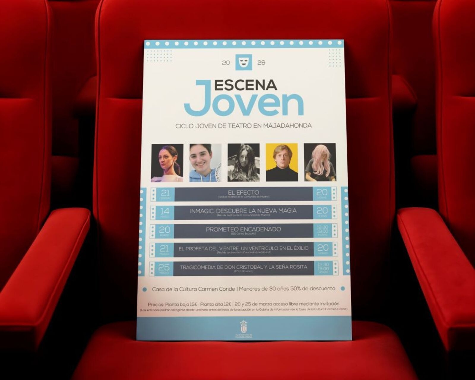 “Escena Joven” regresa a Majadahonda con teatro, magia y 50% de descuento para menores de 30 años “Escena Joven” regresa a Majadahonda con teatro, magia y 50% de descuento para menores de 30 años
