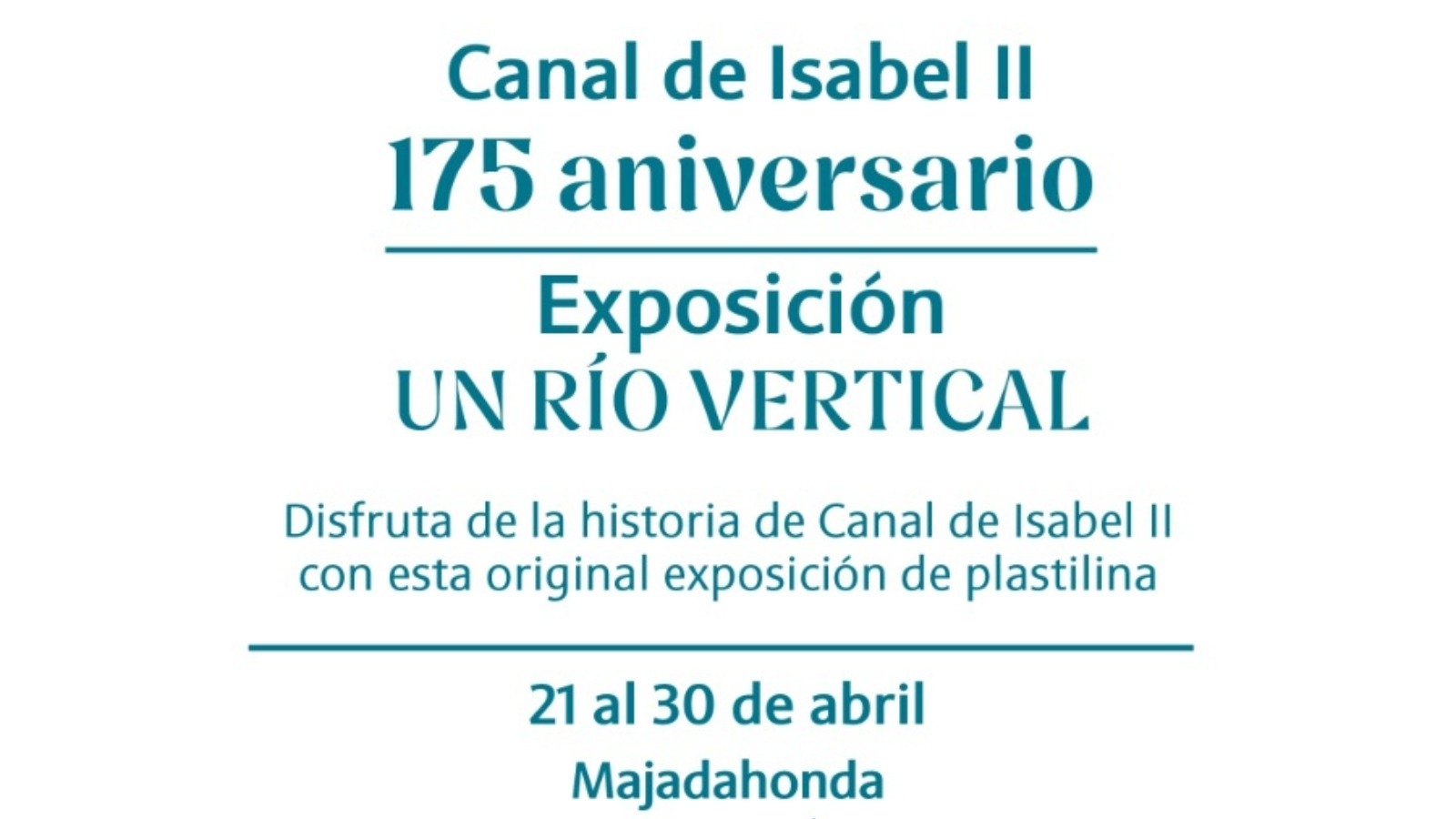 Una exposición en plastilina recorre los 175 años del Canal de Isabel II en Majadahonda