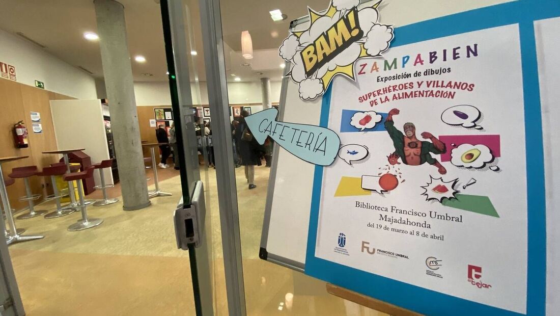 La Biblioteca Municipal Francisco Umbral presenta una exposición artística creada por alumnos de Majadahonda