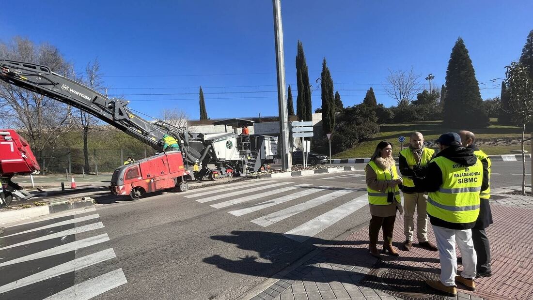 Arranca la esperada operación asfalto en Majadahonda, calificada de 'histórica' por el alcalde