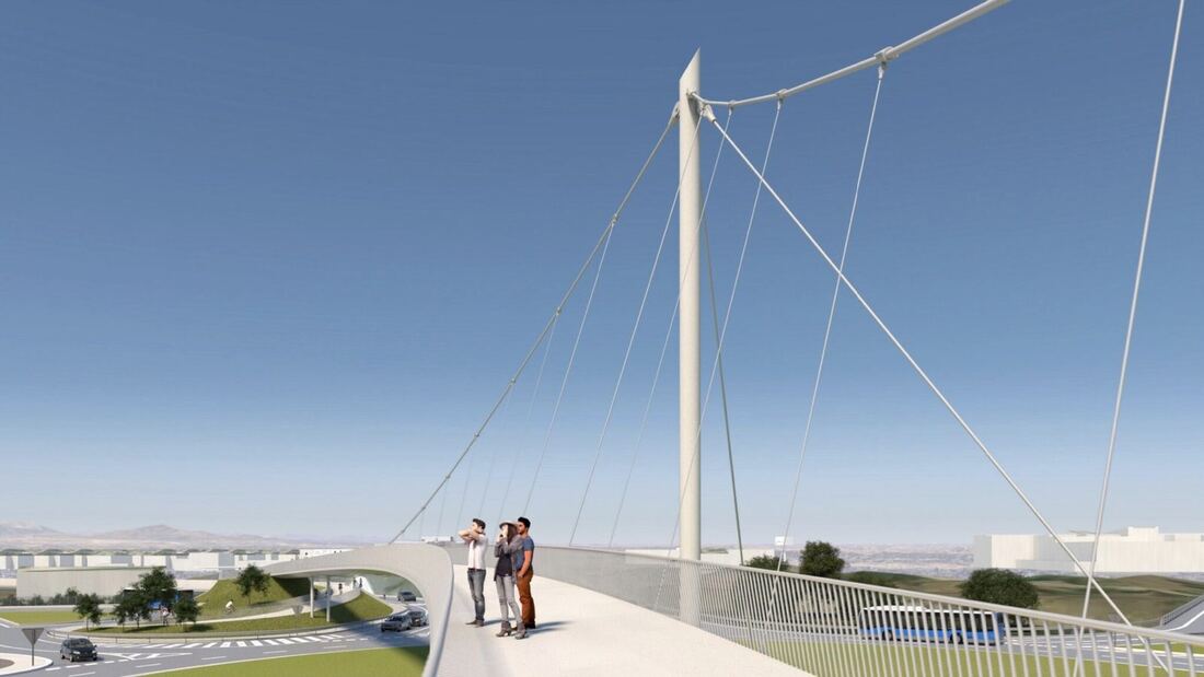 Las obras de la pasarela Roza Martín de Majadahonda se retomarán en octubre