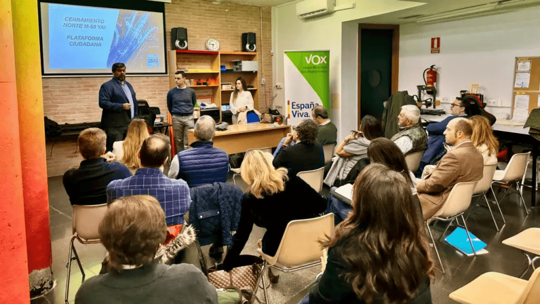 Portavoces de VOX se reunieron con la Plataforma Ciudadana “por el cierre de la M-50”