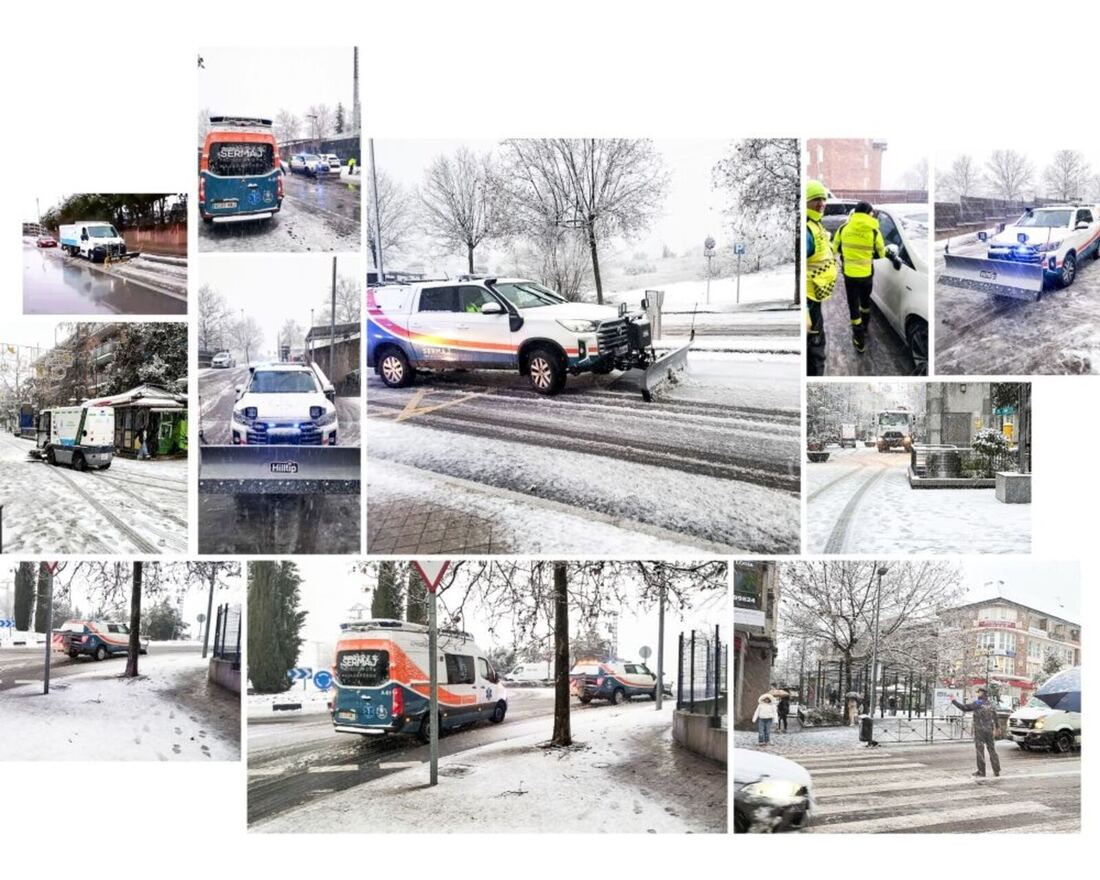 Majadahonda recupera la normalidad tras la nevada que activó un operativo especial con más de 160 efectivos